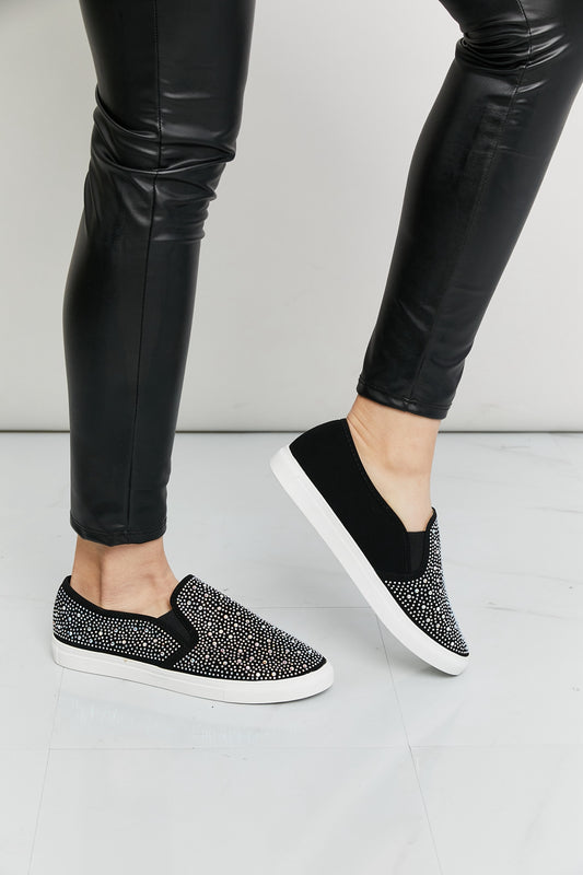 Forever Link Rhinestone Slip-On Shoes