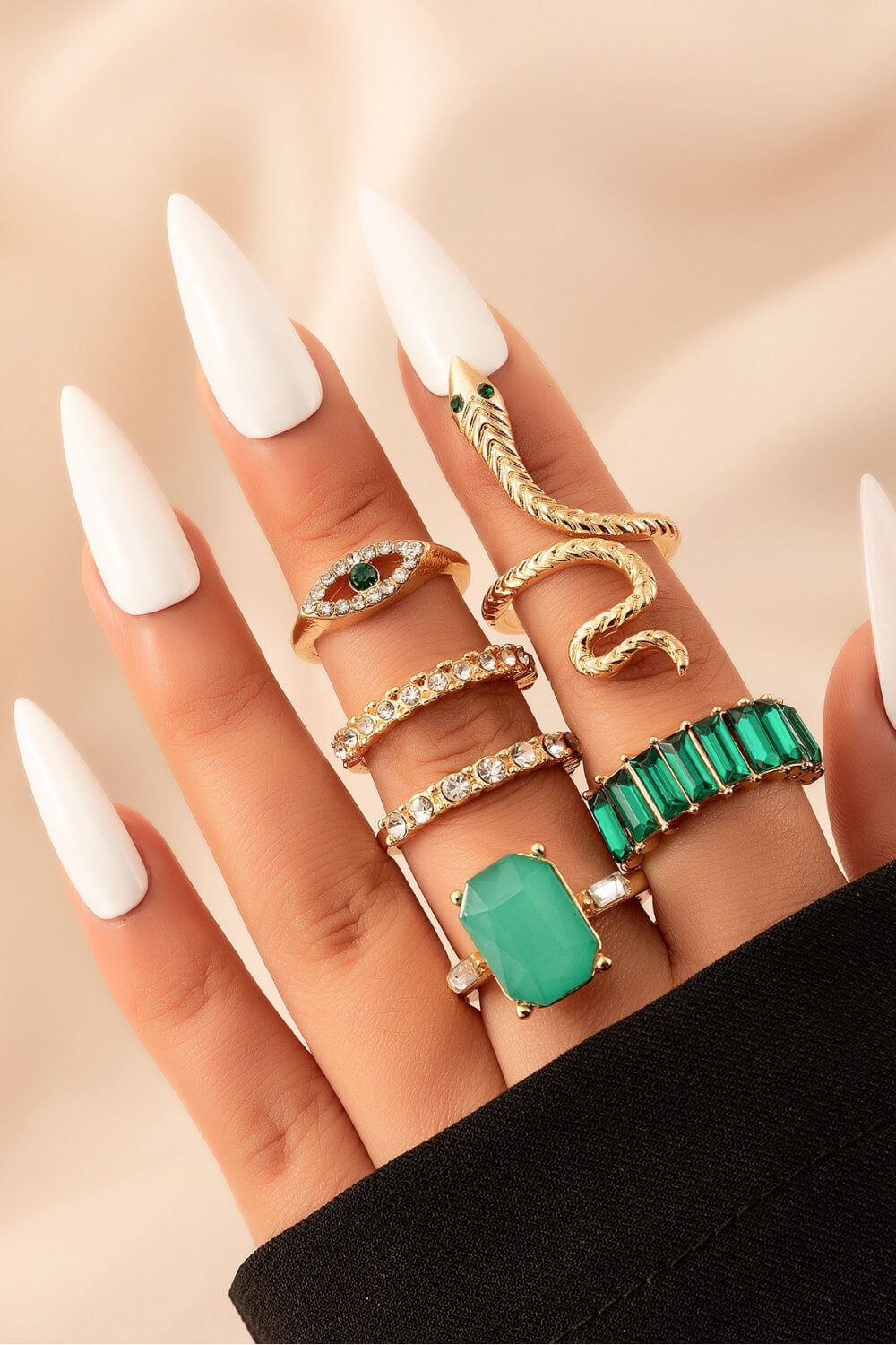 Modern 6-Piece Ring Set