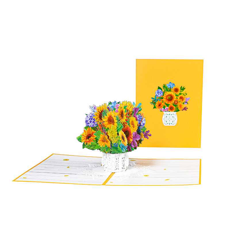 Mothers Day Pop Up Creative Handmade 3D Greeting Card