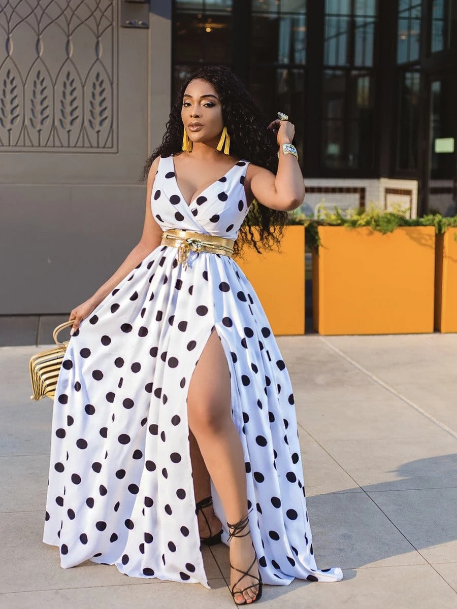 Women's Polka Dot Sexy Flare Dress