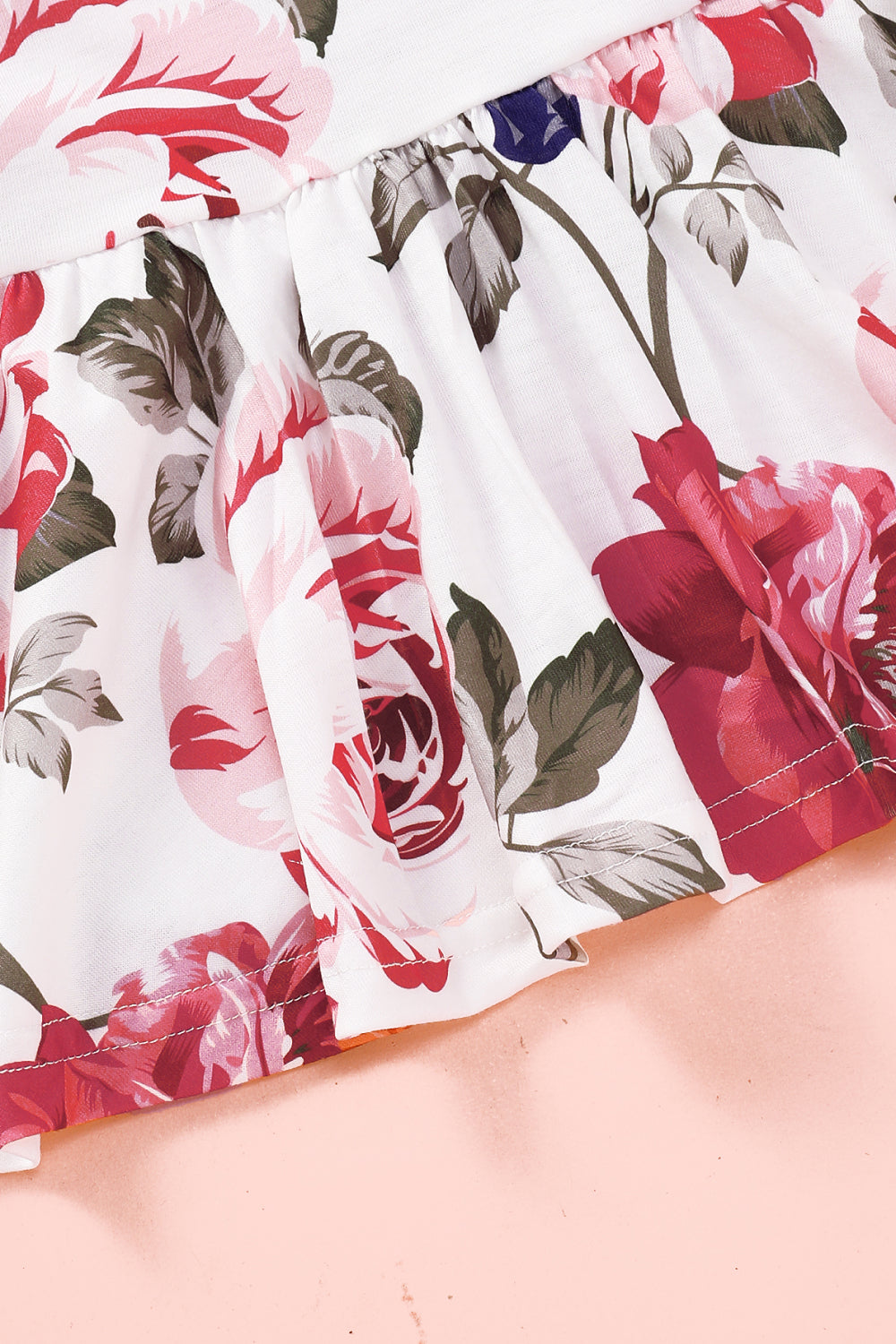 Girls' Floral Top and Jeans Set
