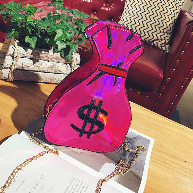 "Money Bag" Laser Embroidered Purse