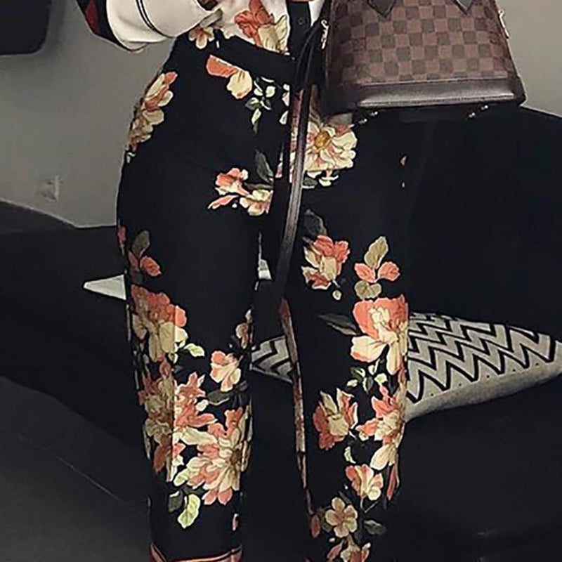 Long Sleeve Floral Summer Vintage Jumpsuit