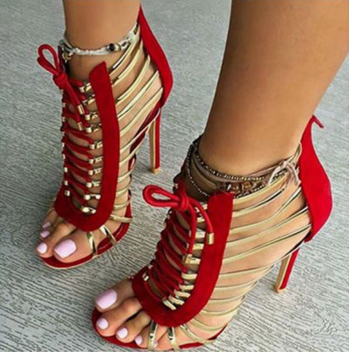 Metallic Stiletto Heels