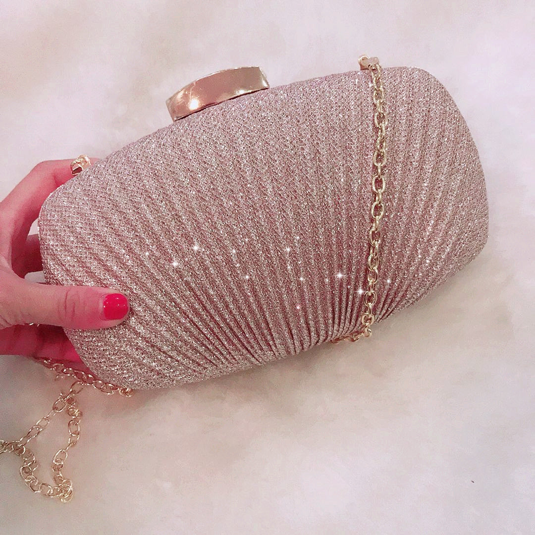 Diamond Chain Clutch Bag