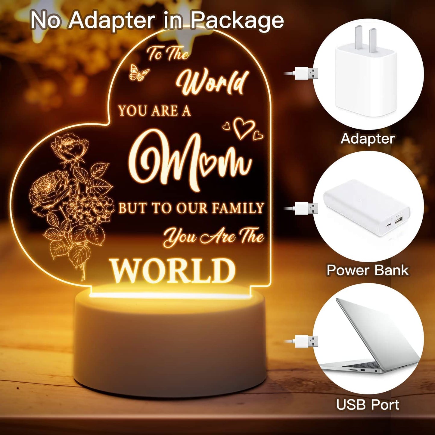 Mother's Day New Acrylic Atmosphere Bedside Lamp