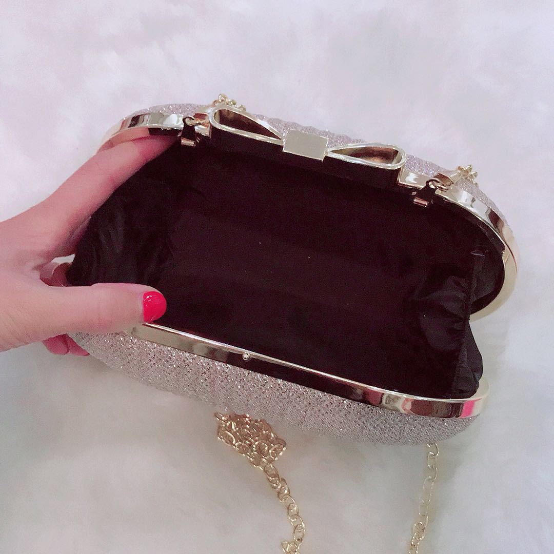 Diamond Chain Clutch Bag