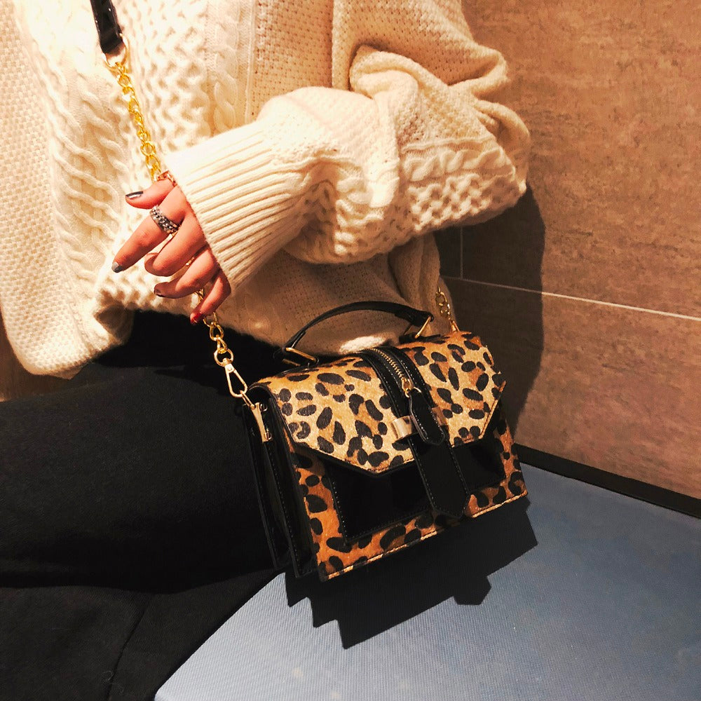 Patent Leather Crossbody Handbag