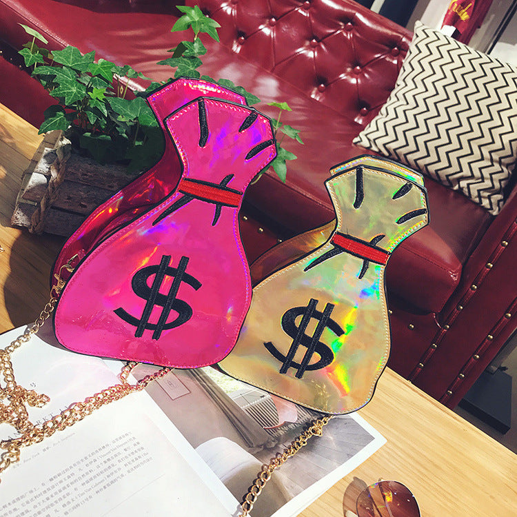 "Money Bag" Laser Embroidered Purse