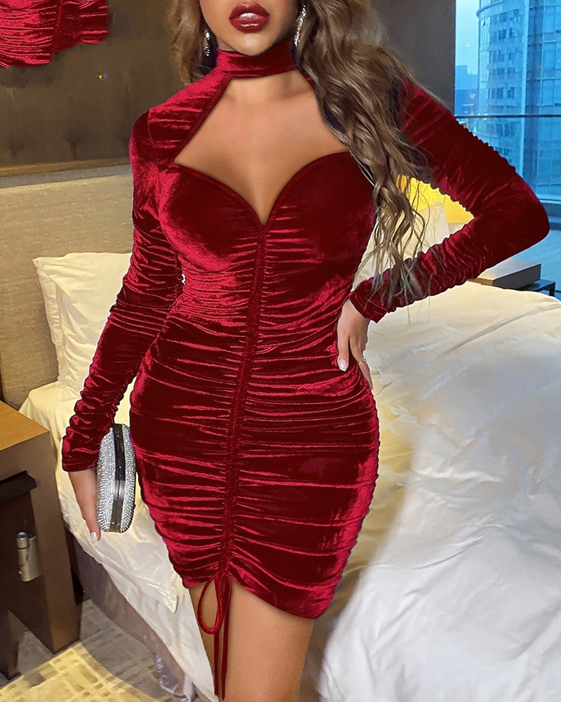 "Night Out' Long Sleeve Dress