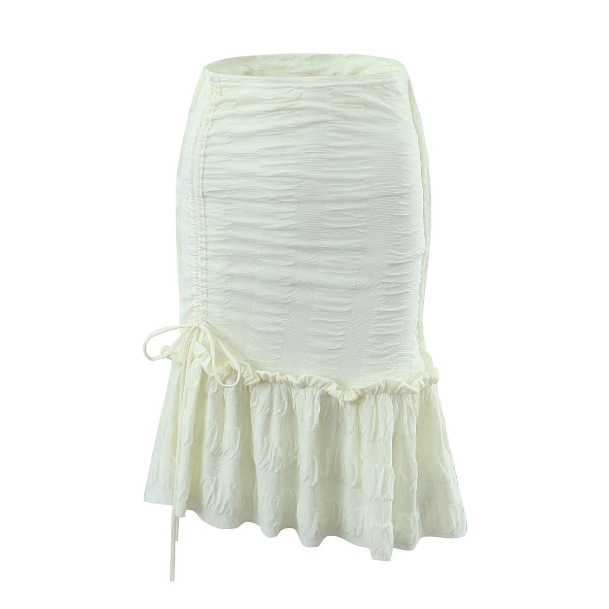 Solid Color Versatile Ruffle Multi-piece Dress