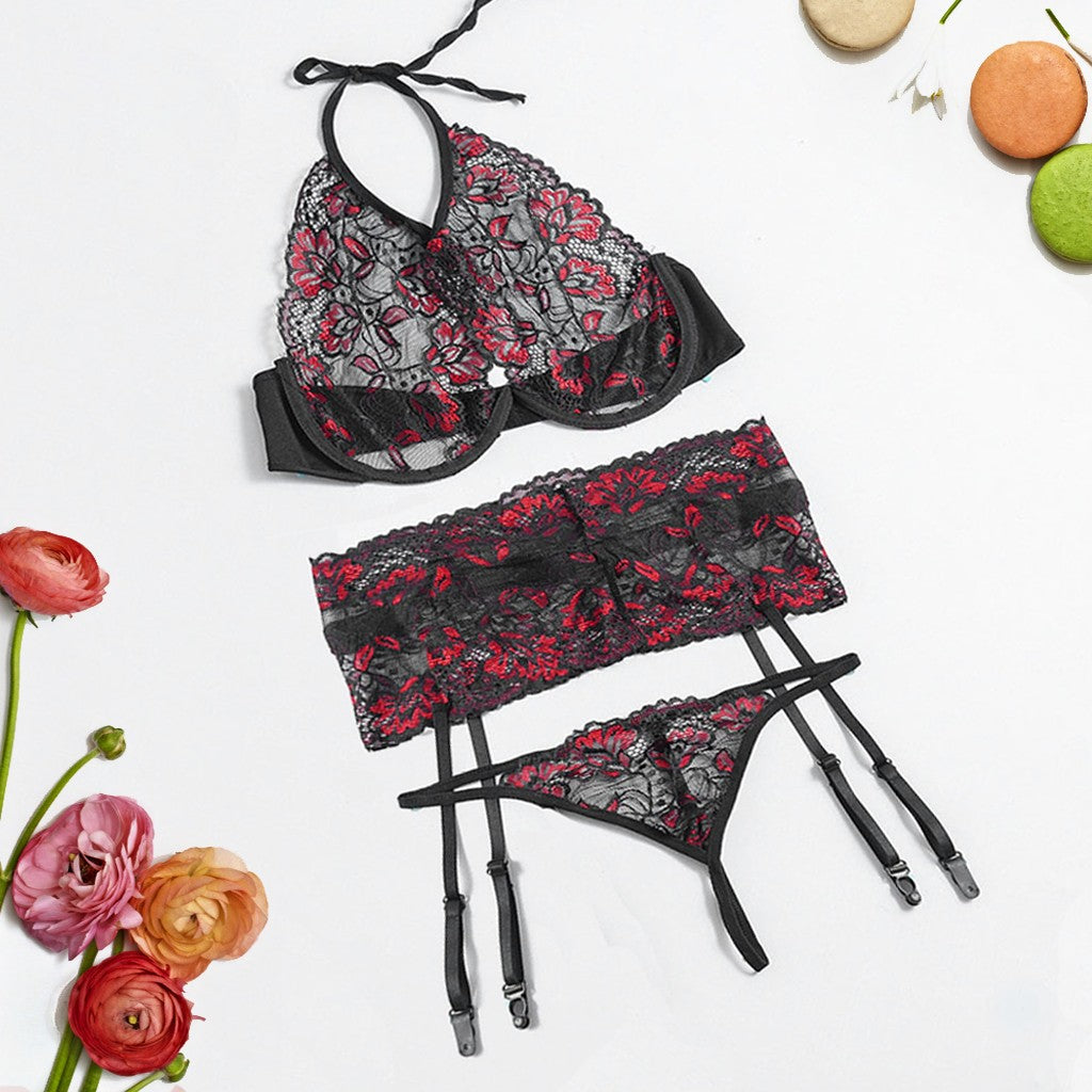 Three-Piece Erotic Lingerie