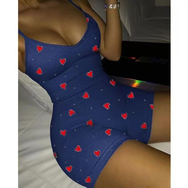 "Hearts Are Forever" Sexy Romper