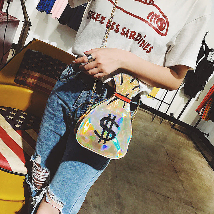 "Money Bag" Laser Embroidered Purse