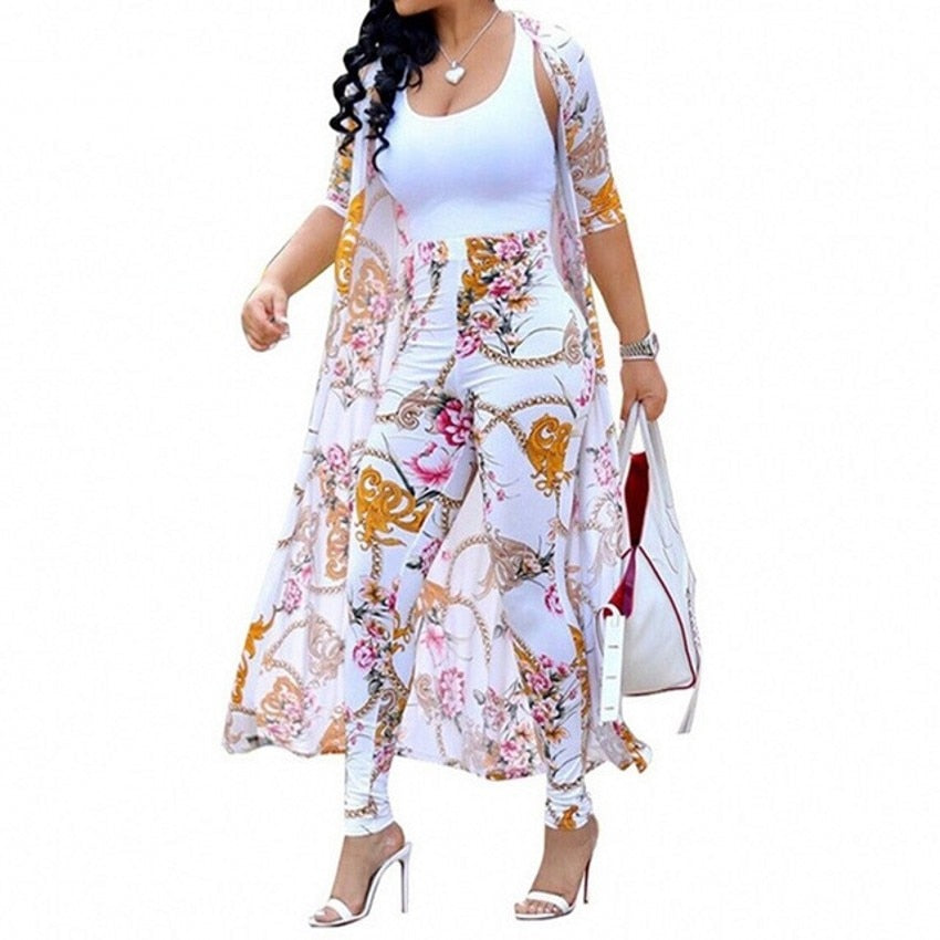 Women's Designer 2 Piece Coat and Leggings Set