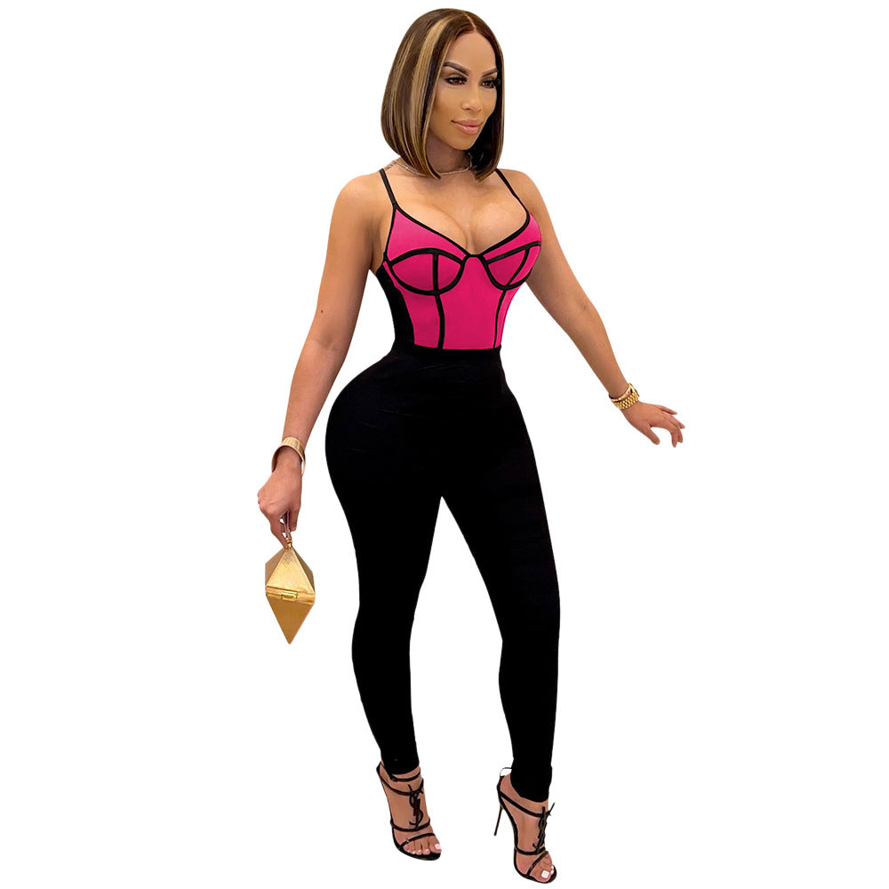Women's Fashion Sexy Tight Fitting Jumpsuit