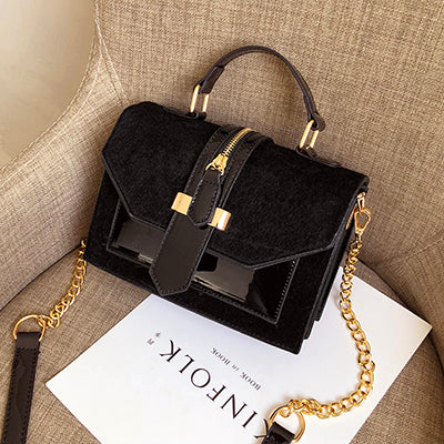 Patent Leather Crossbody Handbag