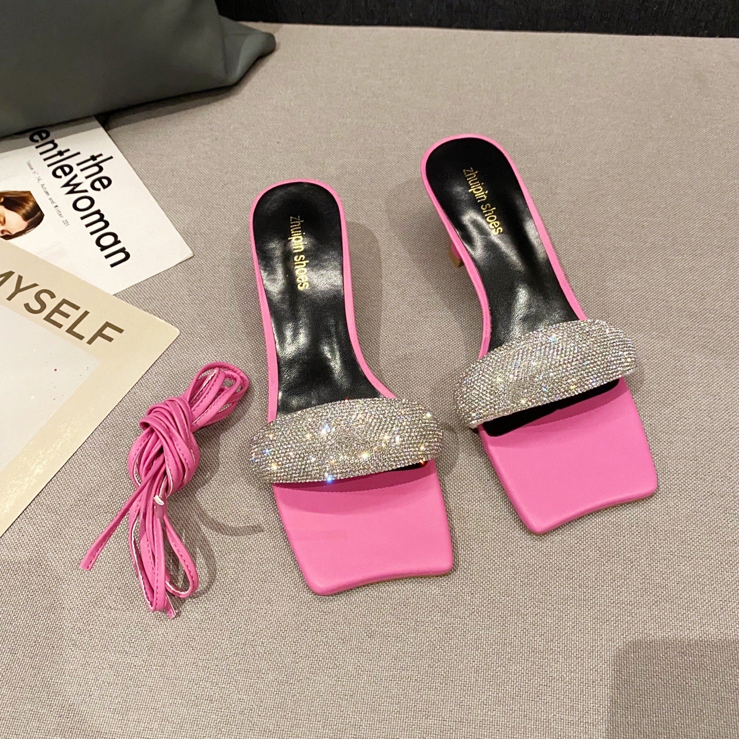 Rhinestone Sandals Stilettos