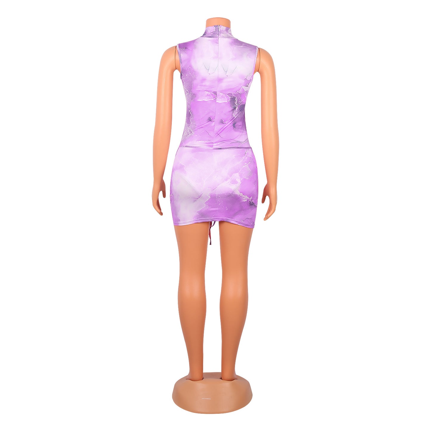 "I've Arrived" One-Piece Swimsuit with Skirt Cover
