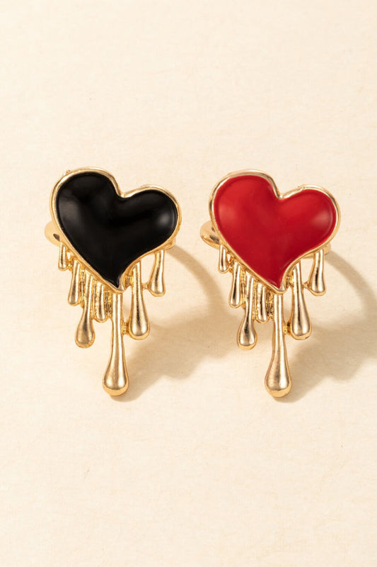 2-Piece Heart-Shape Ring Set
