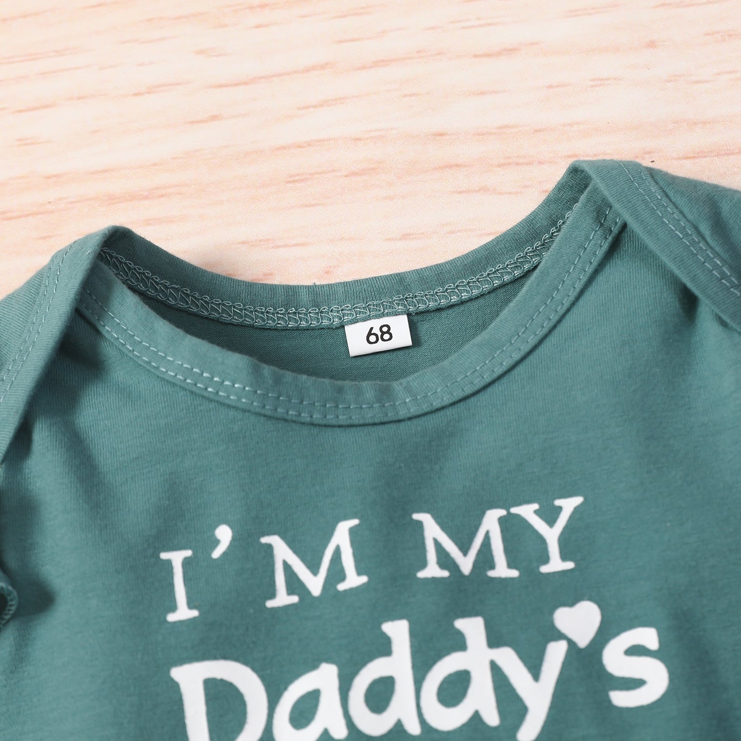 Girls Green Romper Long Sleeve Onesie Set