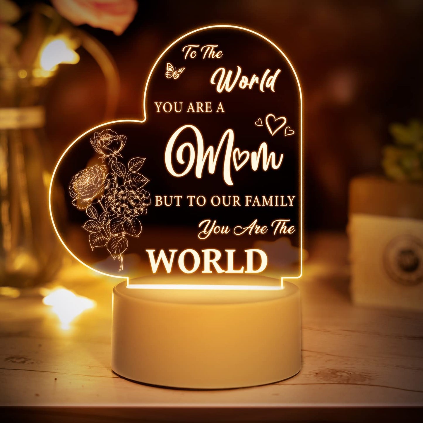 Mother's Day New Acrylic Atmosphere Bedside Lamp