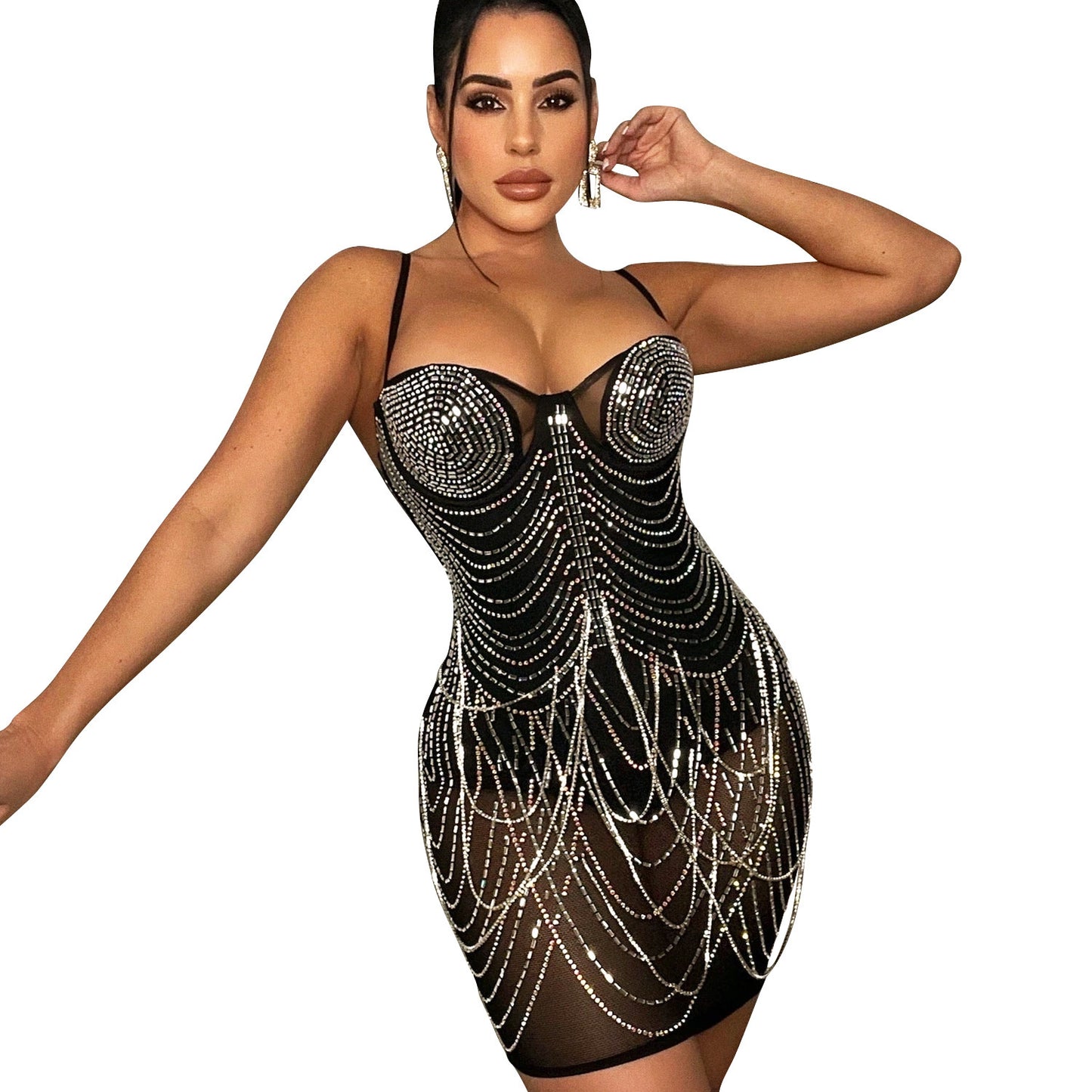 "I'm A Diva" Tassel Bodycon Dress