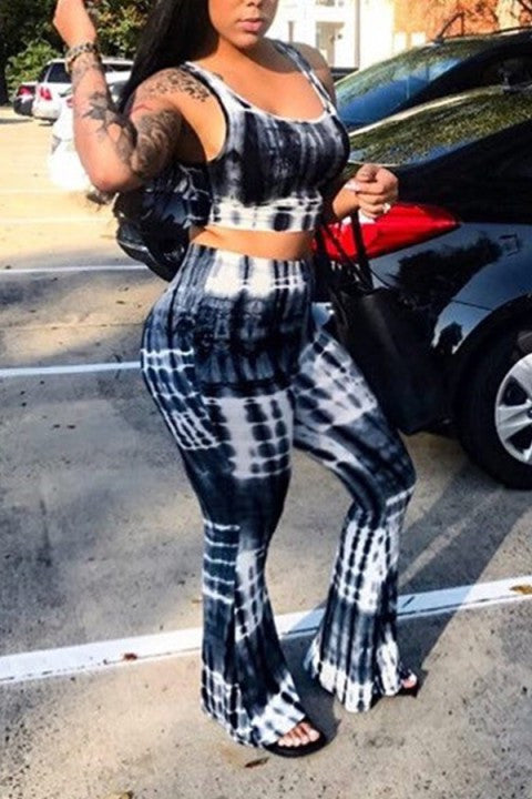 Women's Sexy Top & Pants Fashion Casual Printed Two Piece Set