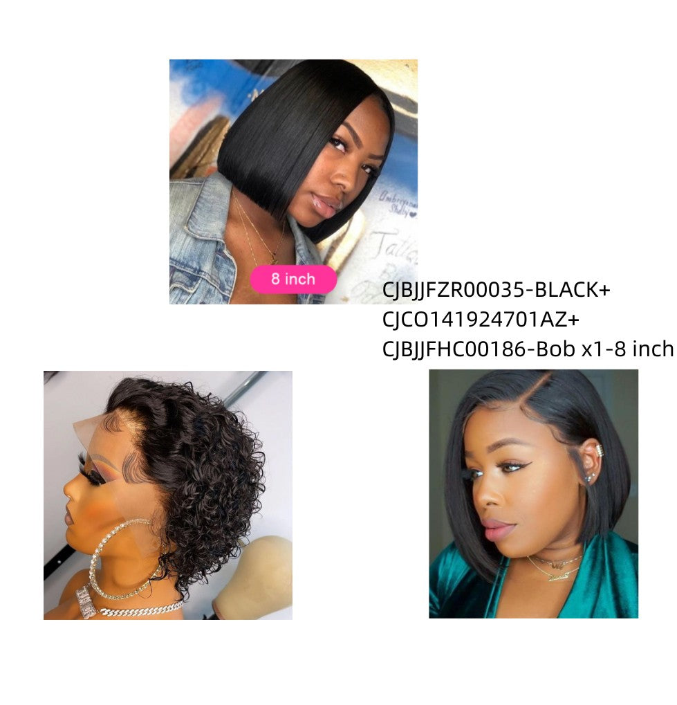 "Human Hair Bob Wig"