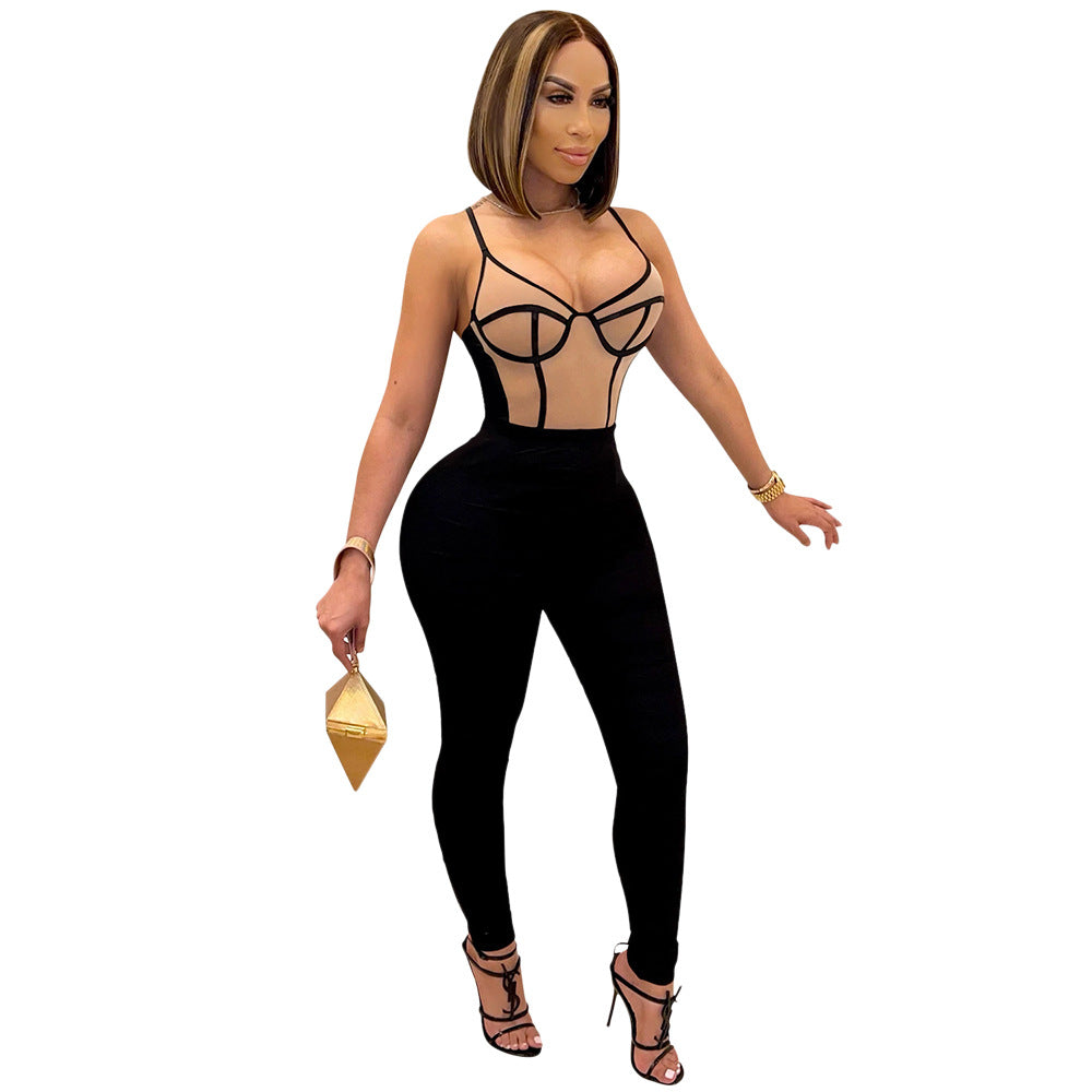 Women's Fashion Sexy Tight Fitting Jumpsuit