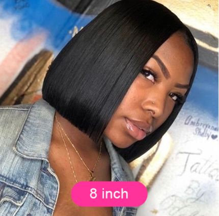 "Human Hair Bob Wig"
