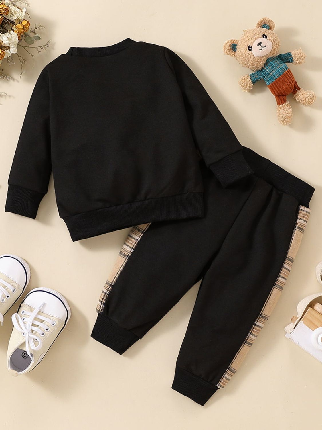 Baby Boy Bear Graphic Sweatshirt and Joggers Set