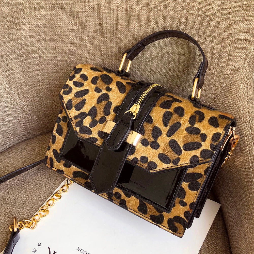 Patent Leather Crossbody Handbag