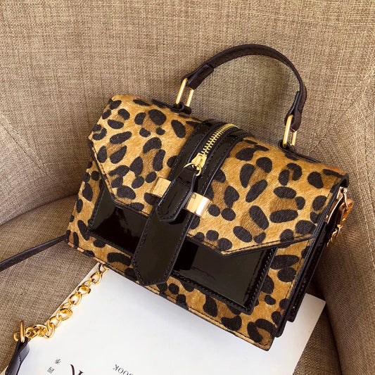 Patent Leather Crossbody Handbag