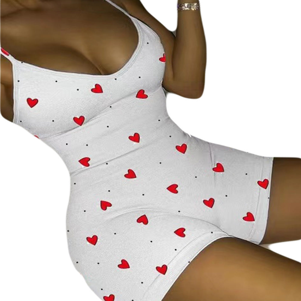 "Hearts Are Forever" Sexy Romper