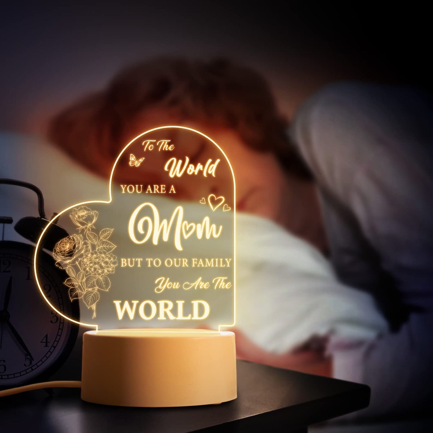 Mother's Day New Acrylic Atmosphere Bedside Lamp