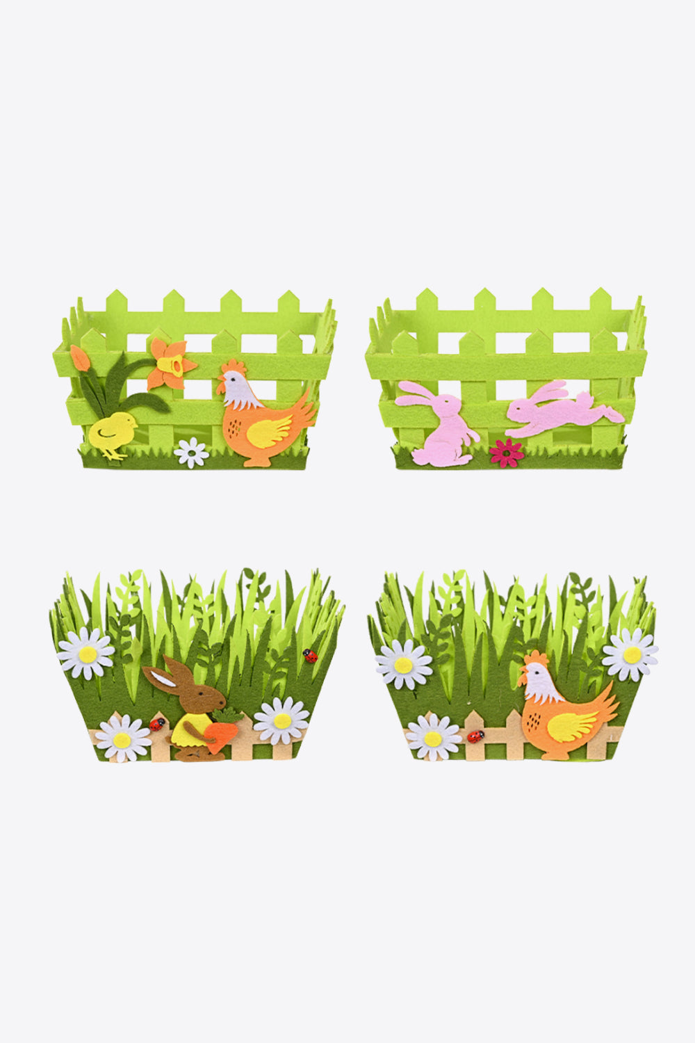 Random 4-Pack Easter Decorative Basket