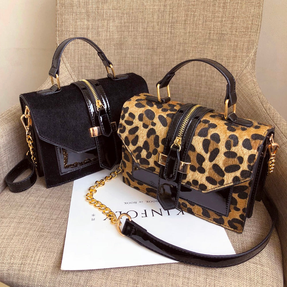 Patent Leather Crossbody Handbag