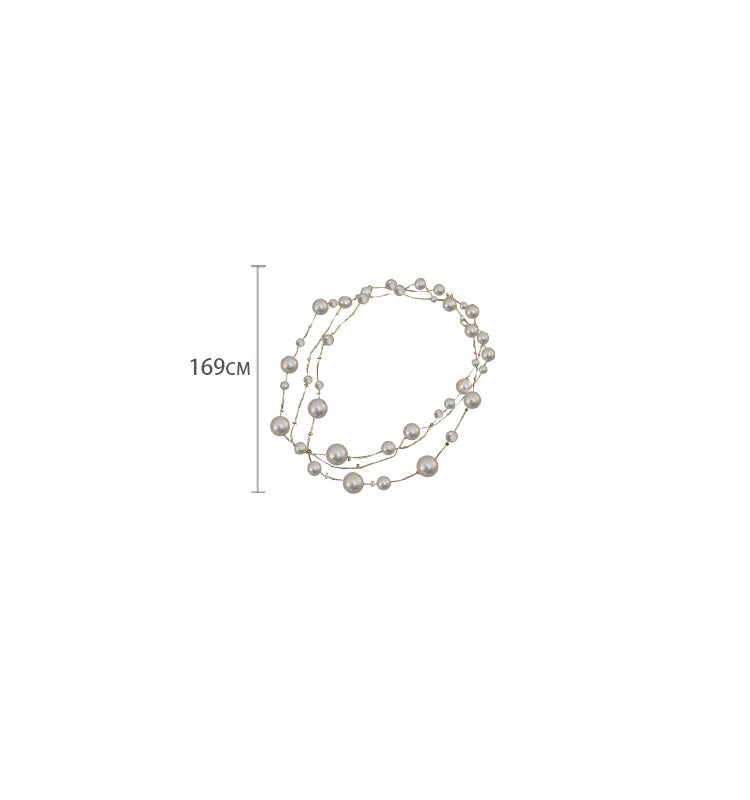 Pearl Multilayer Collarbone Chain