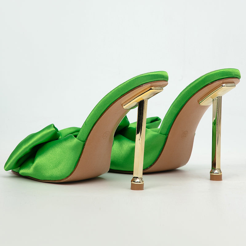 New Women's Butterfly Gold Trim High Heels