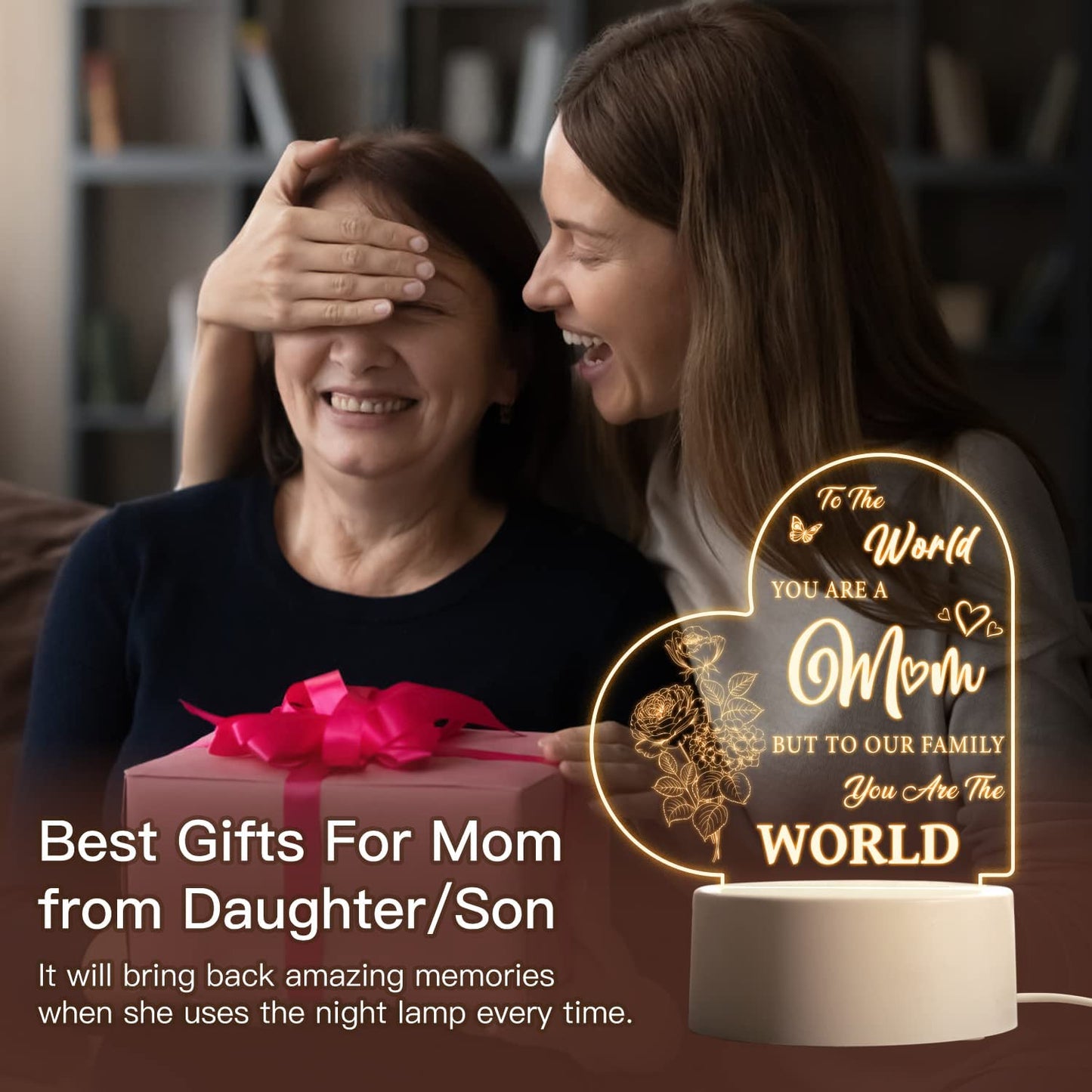 Mother's Day New Acrylic Atmosphere Bedside Lamp