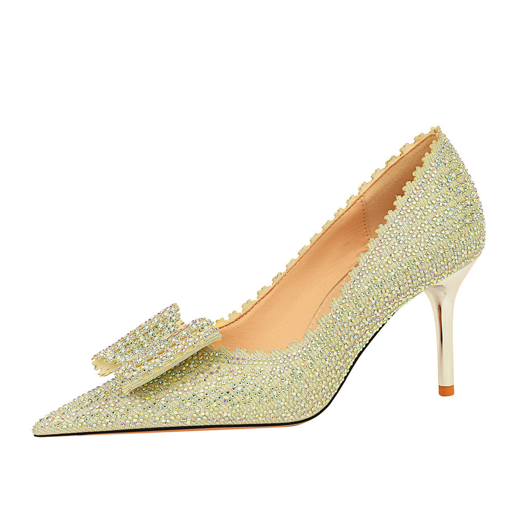 New Fashion Sequin Banquet Women's Heels