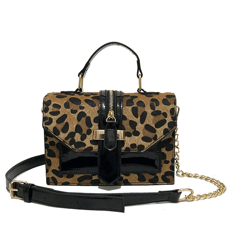 Patent Leather Crossbody Handbag