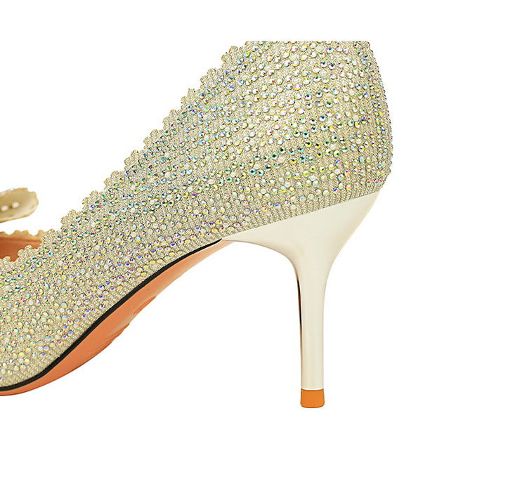 New Fashion Sequin Banquet Women's Heels