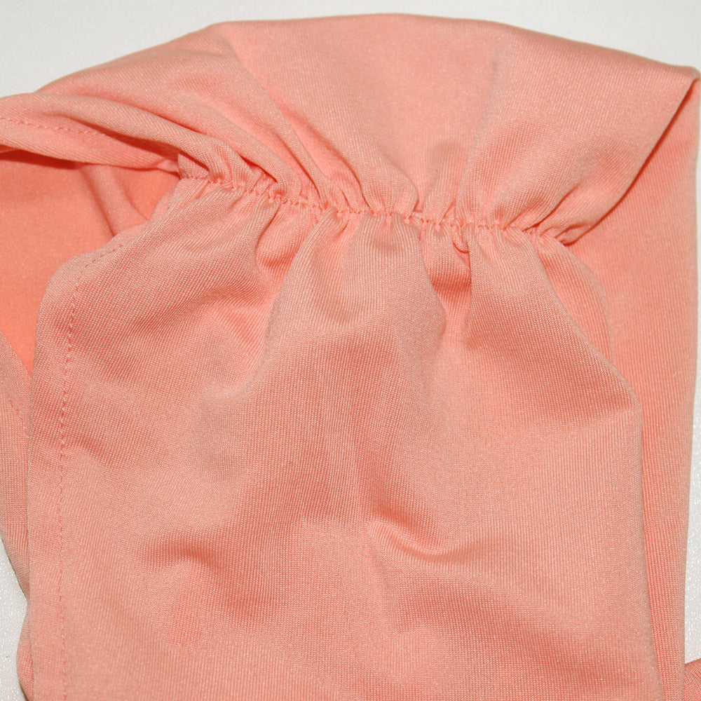 Vest Drawstring Pleated Sleeveless Backless Two Piece Skirt Set