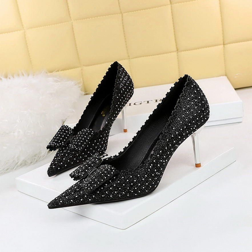New Fashion Sequin Banquet Women's Heels